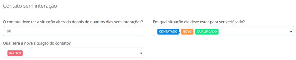 Contato sem interação