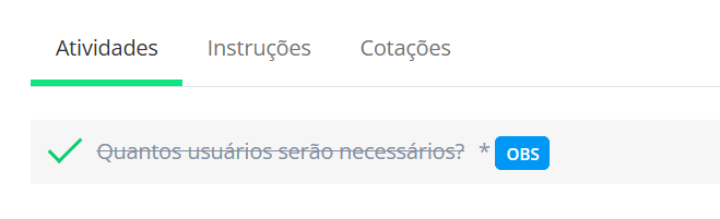 Atividade finalizada