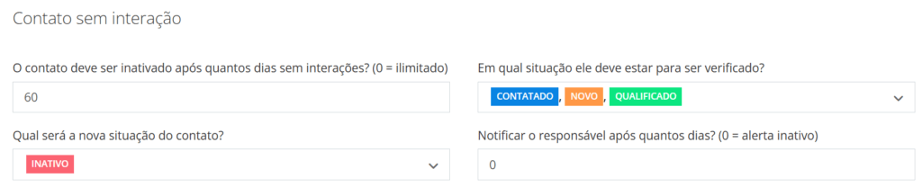 Contato sem Interação